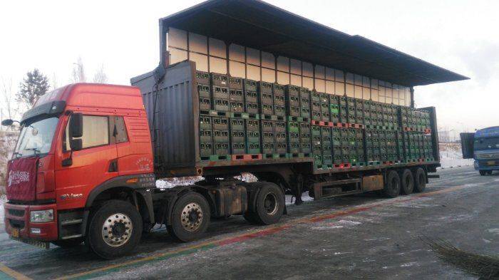 9米展翼集装箱挂车 三围标准不超限 单双桥都能拉 有保温 冬季啤酒