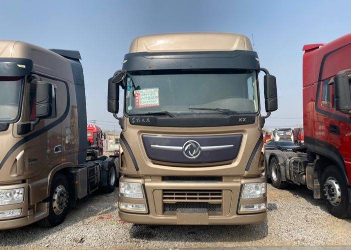 二手山东2018年04月东风商用车 天龙旗舰kx450马力6x4牵引车报价