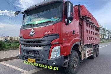 二手东风柳汽 乘龙H7 400马力 6X4 6米自卸车(国五) 后八轮 潍柴二手自卸车 黄牌图片
