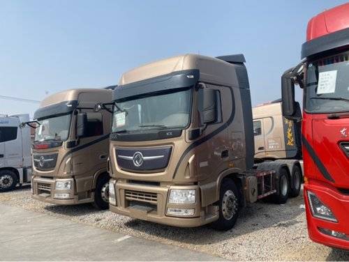 二手山东2018年04月东风商用车 天龙旗舰kx450马力6x4牵引车报价