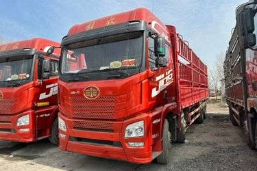 二手青岛解放 JH6重卡 460马力 8X4 9.5米栏板载货车(国五) 前四后八 潍柴二手载货车 黄牌图片