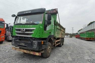 二手上汽红岩 杰狮C500重卡 重载版 450马力 6X4 5.8米自卸车(国五) 后八轮 上柴二手自卸车 黄牌图片