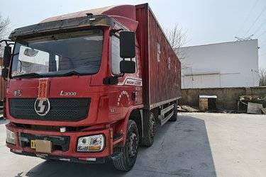 二手陕汽重卡 德龙L3000 标载版 245马力 6X2 9.7米厢式载货车(国五) 前四后四 玉柴二手载货车 黄牌图片