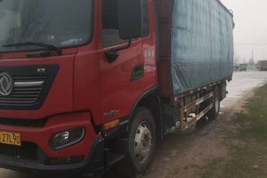 二手东风商用车 天锦KR 精英版 190马力 4X2 6.8米仓栅式载货车(国六) 单桥 东风康明斯二手载货车 黄牌图片