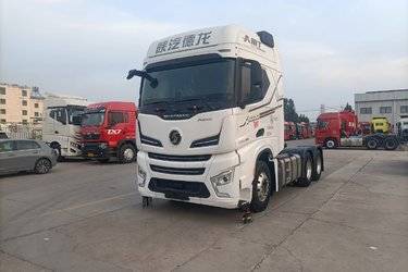 二手陕汽重卡 德龙X6000 610马力 6X4 AMT自动挡牵引车(国六) 双驱 潍柴二手牵引车 黄牌图片