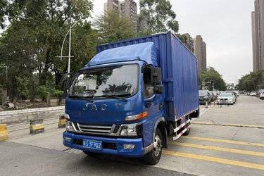 二手江淮 骏铃V6 152马力 4.12米单排厢式轻卡(国五) 单桥 云内动力二手载货车 蓝牌图片