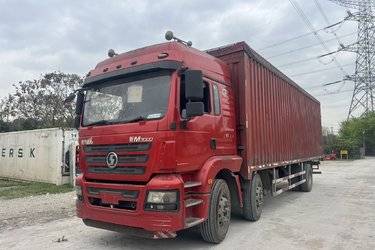 二手陕汽重卡 德龙新M3000 245马力 6X2 9.55米厢式载货车(国五) 前四后四 潍柴二手载货车 黄牌图片