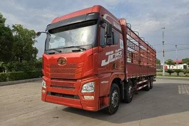 二手青岛解放 JH6重卡 460马力 8X4 9.4米仓栅式载货车(国五) 前四后八 锡柴二手载货车 黄牌