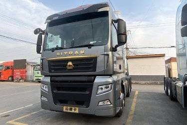 二手中国重汽 汕德卡SITRAK G7S重卡 610马力 6X4 AMT自动档牵引车(带液缓)(国六) 双驱 潍柴二手牵引车 黄牌图片