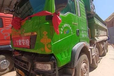 二手中国重汽 HOWO TX重卡 400马力 8X4 5.8米自卸车(国五) 前四后八 曼二手自卸车 黄牌图片