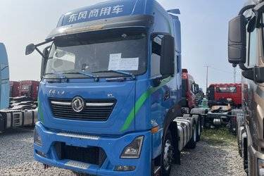 二手东风商用车 天龙KL重卡 砂石版 465马力 6X4牵引车(国六)(速比3.909)(国六) 双驱 雷诺二手牵引车 黄牌图片