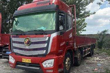 二手福田 欧曼EST 6系重卡 西南版 460马力 8X4 9.45米栏板载货车(国五) 前四后八 康明斯二手载货车 黄牌图片