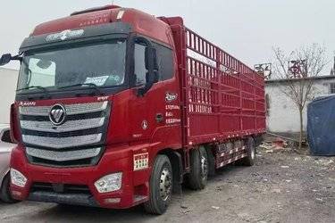二手福田 欧曼EST 6系重卡 360马力 8X4 9.45米仓栅式载货车(国五) 前四后八 康明斯二手载货车 黄牌图片