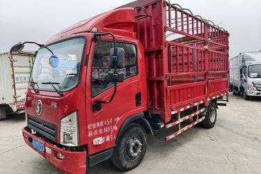 二手陕汽商用车 轩德X9 156马力 4.18米单排仓栅式轻卡(国五) 单桥 云内动力二手载货车 蓝牌图片