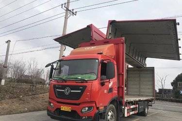 二手东风商用车 天锦KR 245马力 4X2 8米厢式载货车(国五) 单桥 东风二手载货车 黄牌图片