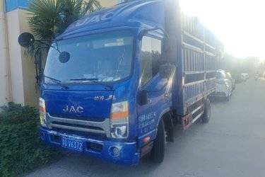 二手江淮 帅铃Q6 156马力 4.18米单排仓栅式轻卡(国五) 单桥 安徽康明斯二手载货车 蓝牌图片