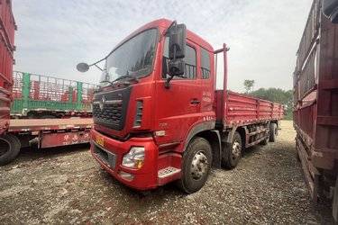 二手东风商用车 天龙重卡 350马力 8X4 9.4米栏板载货车(4400轴距)(国五) 前四后八 东风股份二手载货车 黄牌