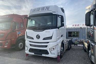 二手陕汽重卡 德龙X6000 560马力 6X4 AMT自动挡牵引车(国六) 双驱 潍柴二手牵引车 黄牌图片