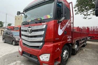 二手福田 欧曼EST 6系重卡 320马力 8X4 9.45米厢式载货车(国五) 前四后八 福田康明斯二手载货车 黄牌