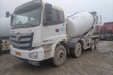 二手福田 欧曼新ETX 340马力 8X4 7.9方混凝土搅拌车(润宇达牌)(国五) 前四后八 福田康明斯二手搅拌车图片