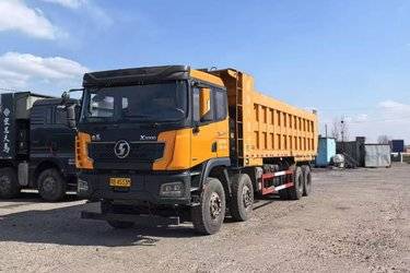 二手陕汽重卡 德龙X3000 超强版 500马力 8X4 8.6米自卸车(国五) 前四后八 潍柴二手自卸车 黄牌图片