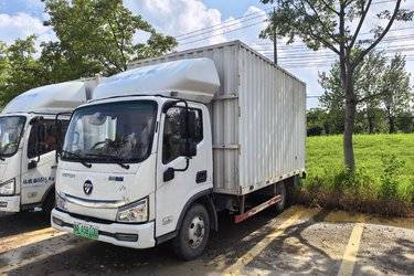 二手福田 智蓝iBlue 2.5T 4.5米纯电动厢式运输车50.59kWh  二手电动卡车电动封闭厢货
