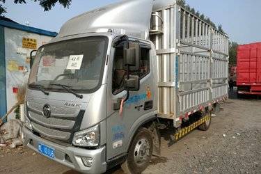 18米单排栏板轻卡 单桥 康明斯二手载货车 蓝牌