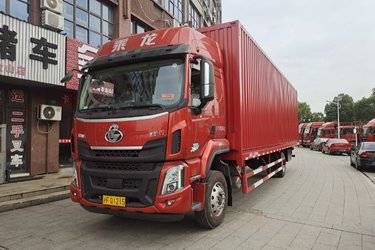 二手东风柳汽 乘龙H5中卡 240马力 4X2 9.7米厢式载货车(国六) 单桥 玉柴二手载货车 黄牌图片