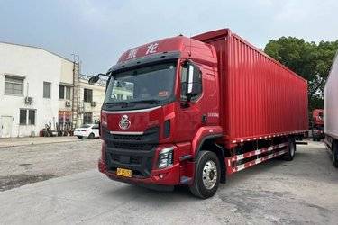 二手东风柳汽 乘龙H5 260马力 4X2 9.7米厢式载货车(国六) 单桥 东风康明斯二手载货车 黄牌图片