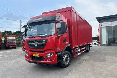 二手东风商用车 天锦KR 260马力 4X2 9.8米厢式载货车(国六) 单桥 东风康明斯二手载货车 黄牌图片