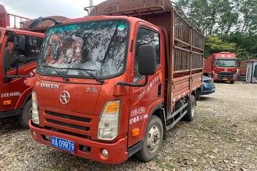 二手大运 102马力 3.27米单排栏板小卡(国五) 单桥 潍柴二手载货车 蓝牌图片