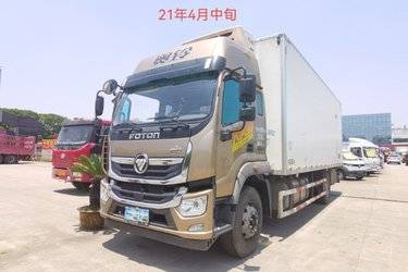 二手福田 奥铃大黄蜂 220马力 7.8米排半厢式载货车(国六) 单桥 福田康明斯二手载货车 黄牌图片