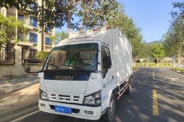 二手江铃 经典顺达 109马力 4.21米单排厢式轻卡(国四) 单桥 江西五十铃二手载货车 蓝牌图片