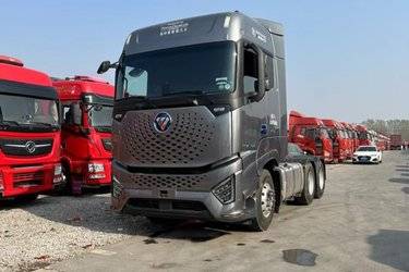 二手福田 欧曼银河 穿越版 660马力 6X4 AMT自动档牵引车(国六) 双驱 福田康明斯二手牵引车 黄牌图片