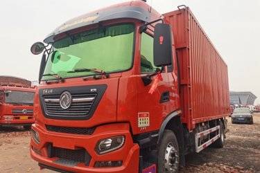 二手东风商用车 天锦KR中卡 245马力 4X2 6.75米厢式载货车(国五) 单桥 东风康明斯二手载货车 黄牌图片