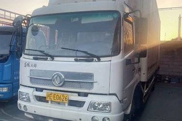 二手东风商用车 天锦中卡 160马力 4X2 7.7米厢式载货车(国五) 单桥 东风二手载货车 黄牌图片