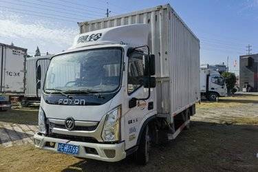二手福田 奥铃新捷运 青春版 132马力 4.14米单排厢式轻卡(国六) 单桥 全柴二手载货车 蓝牌图片