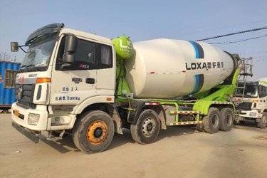二手福田 欧曼ETX 9系 380马力 8X4 5.8方混凝土搅拌车(国五) 前四后八 潍柴二手搅拌车图片