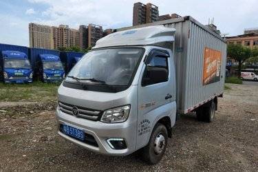 二手福田 祥菱V3 1.6L 122马力 3.7米单排厢式微卡(国六) 单桥 福田康明斯二手载货车 蓝牌图片