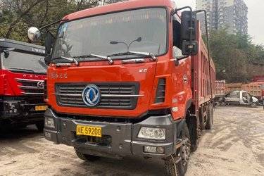 二手东风商用车 天龙KC重卡 385马力 8X4 7.8米自卸车(5.92速比)(国五) 前四后八 雷诺二手自卸车 黄牌图片