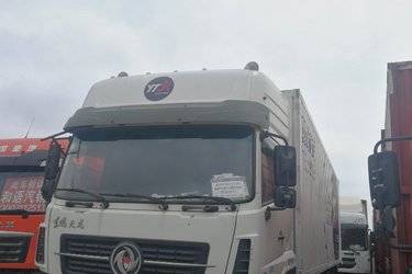 二手东风商用车 天龙重卡 245马力 6X2 9.8米厢式载货车(国五) 前四后四 安徽康明斯二手载货车 黄牌图片