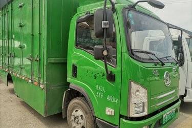 二手陕汽商用车 轩德E9 4.5T 4.15米单排纯电动厢式轻卡  二手电动卡车电动载货车图片