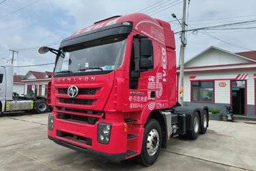 二手上汽红岩 杰狮M500重卡 460马力 6X4牵引车(国五) 双驱 潍柴二手牵引车 黄牌图片