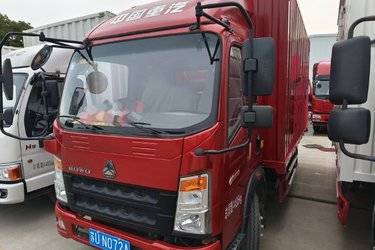 二手中国重汽HOWO 悍将 95马力 4.15米单排厢式轻卡底盘(国五) 单桥 潍柴二手载货车 蓝牌图片