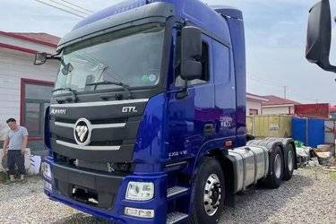 二手福田 欧曼GTL 基本型 470马力 6X4 牵引车(国六) 双驱 福田康明斯二手牵引车 黄牌图片