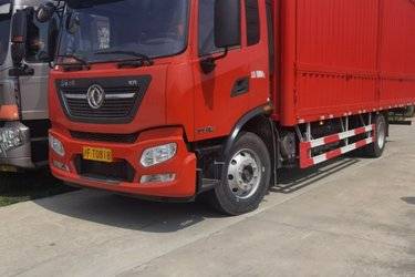 二手东风商用车 天锦KR 精英版 210马力 4X2 8米厢式载货车(国六)(高顶)(国六) 单桥 东风二手载货车 黄牌图片