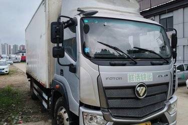 二手福田 欧航R系 210马力 6.1米排半厢式载货车(国五) 单桥 福田康明斯二手载货车 黄牌图片