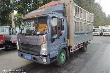 二手中国重汽HOWO 悍将 130马力 4.15米单排仓栅式轻卡(国六)(法士特8挡)(国六) 单桥 潍柴二手载货车 蓝牌图片