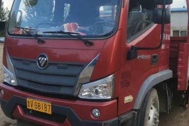 二手福田 时代领航ES5 170马力 4X2 6.2米排半仓栅式载货车(速比5.286)(国五) 单桥 潍柴二手载货车 黄牌图片