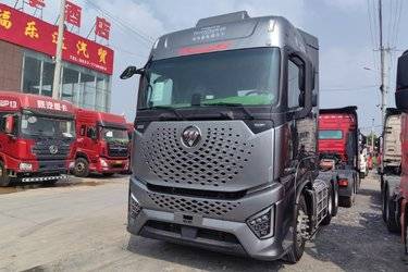二手福田 欧曼银河 穿越版 580马力 6X4 AMT自动挡牵引车(国六)(带缓速器)(国六) 双驱 福田康明斯二手牵引车 黄牌图片